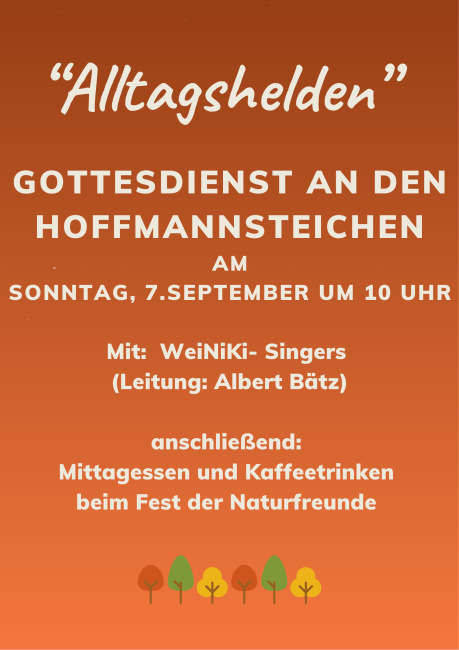 Gottesdienst an den Hoffmannsteichen