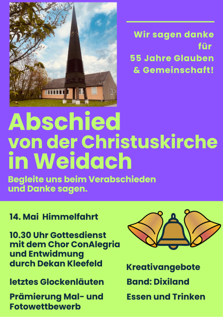 Abschied von der Christuskirche Weidach